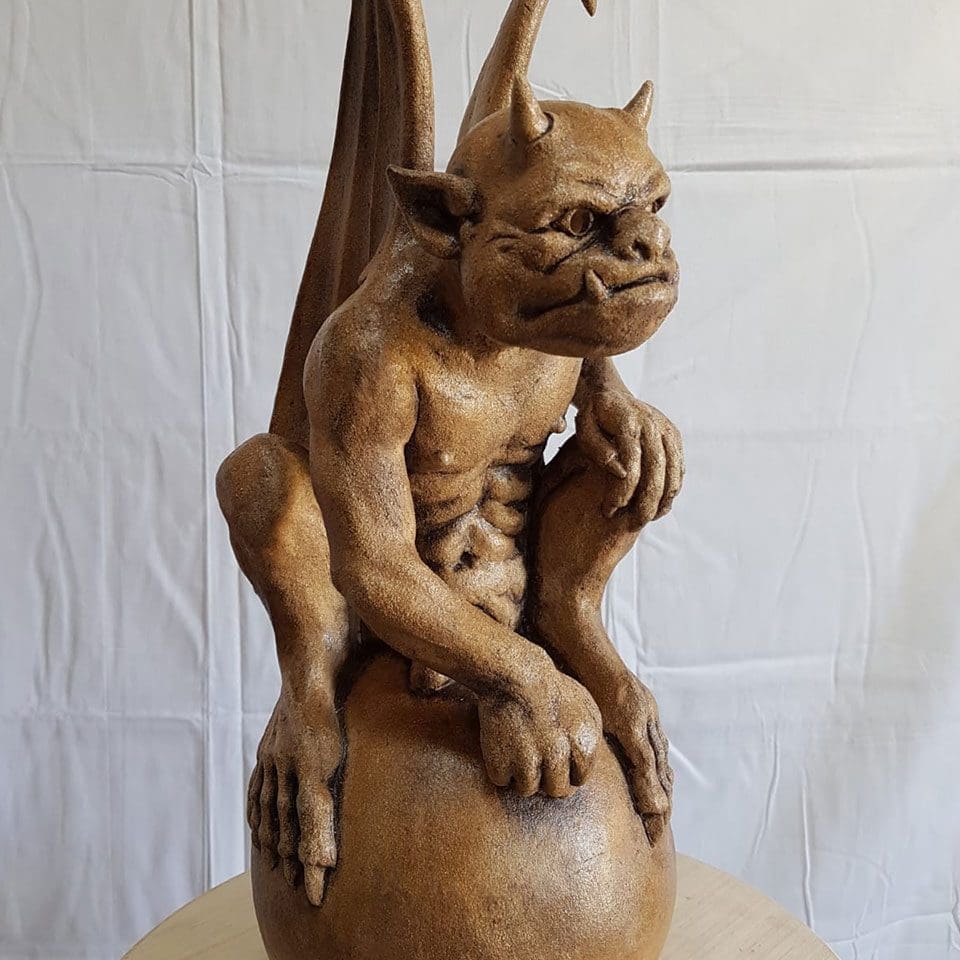 Gargoyles Gargoyle from front scupture ceramic