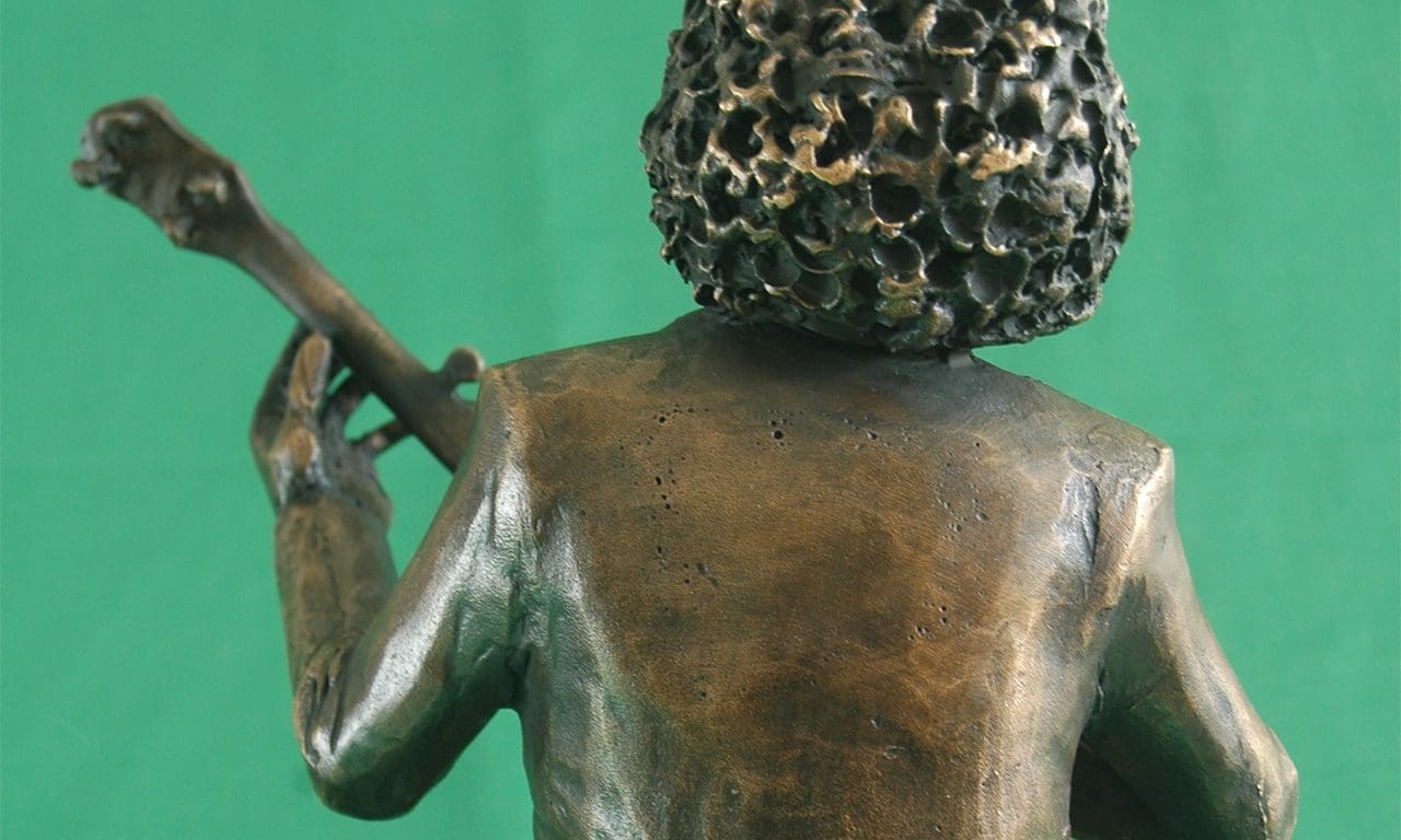 Luke Kelly Sculpture Back view Michael C Keane